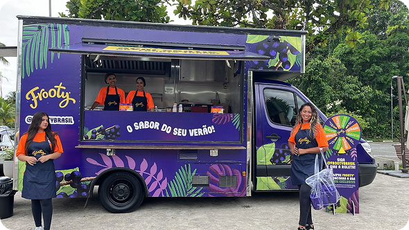 Frooty food truck during a field marketing activation